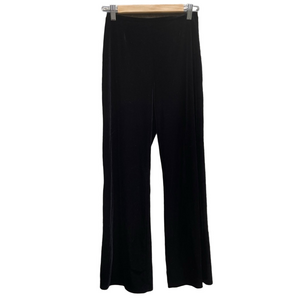 Vintage Harris Wallace Black Velvet High Rise Wide Leg Pants Whimsigoth Small